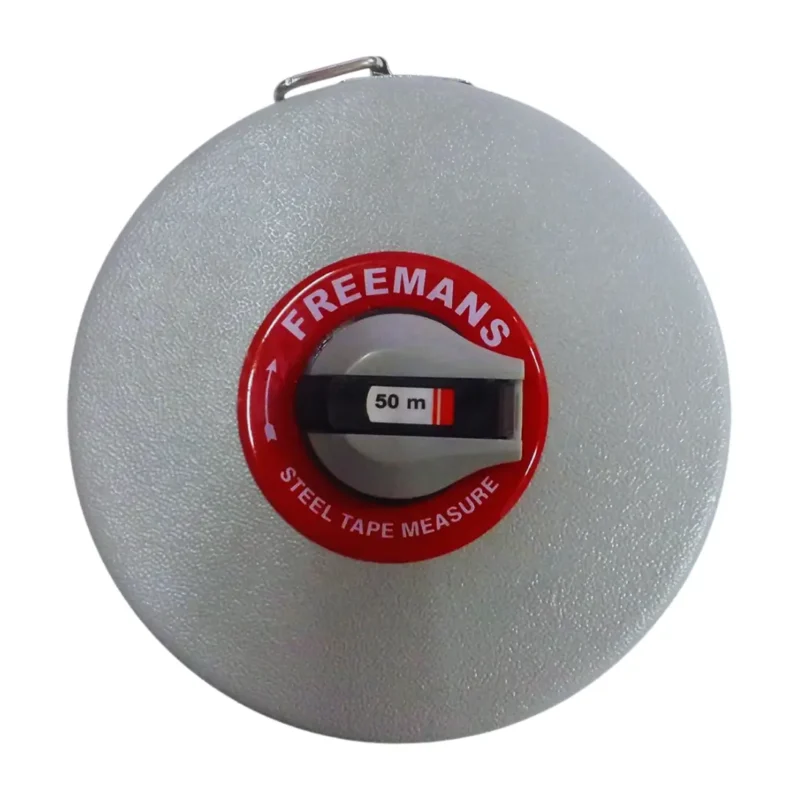 FREEMANS Leatherette 50m:13mm Fibreglass Measuring Tape - 50m/165ft / BISWAYADS.CO1