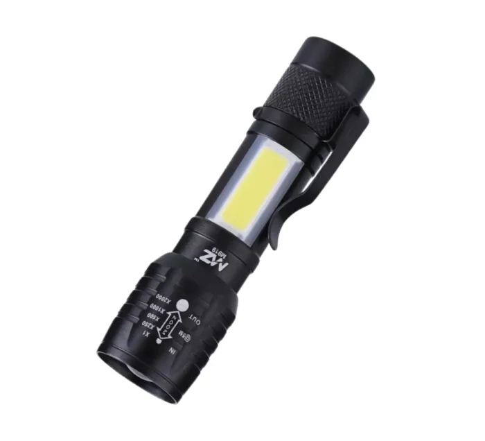 3-in-1 25W Rechargeable Metal Torch Mini Small Flashlight with Zoomable Torch, Shower Light, and Laser Light8