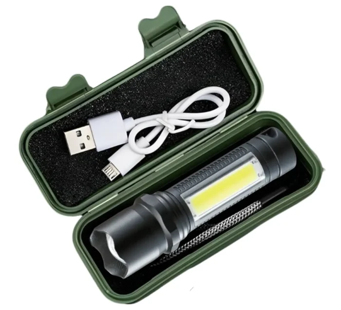 3-in-1-50W-Rechargeable-Metal-Torch-Mini-Small-Flash-Light-with-Zoomable-Torch-Shower-Light-and-Laser-Light2