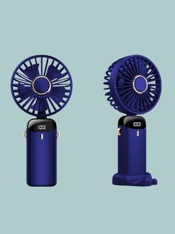 Indis BlackStorm Mini Fan showing battery level