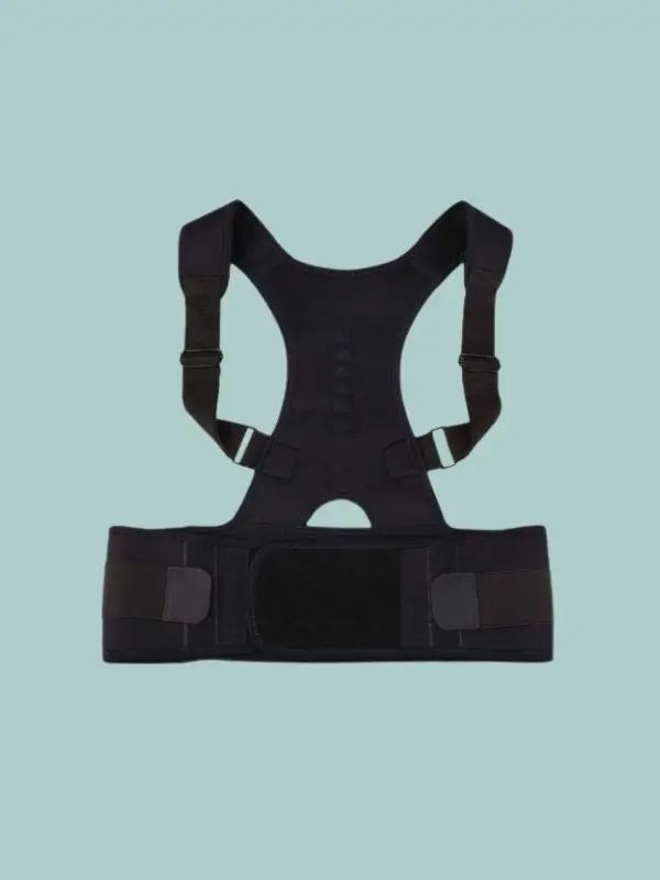 Axion adjustable back posture corrector in black color