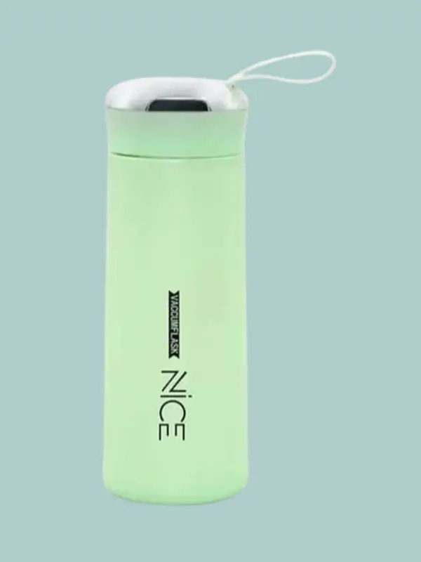 Lineva glass water bottle 400ml front view