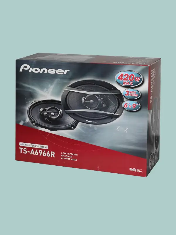 Pioneer TS-A6966R 3-Way Car Speaker with 420W high-power output