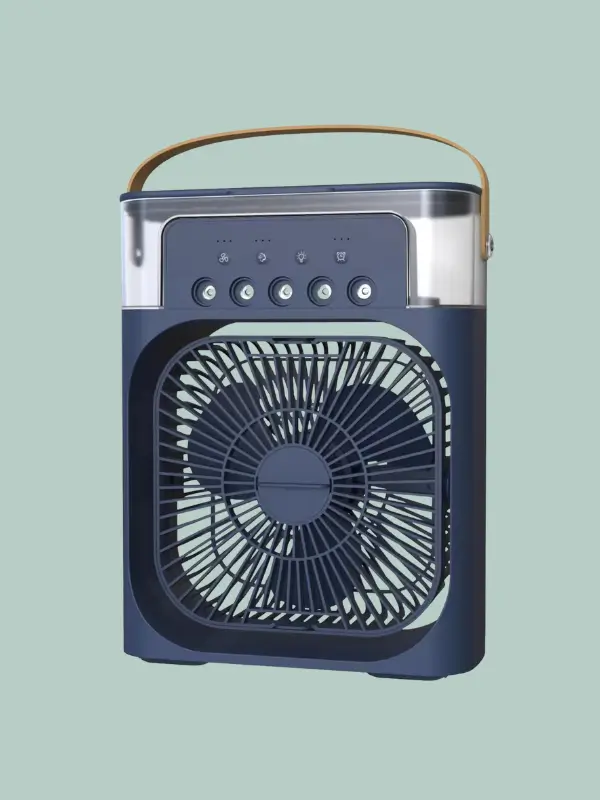 Portable USB air cooler in black by Evox