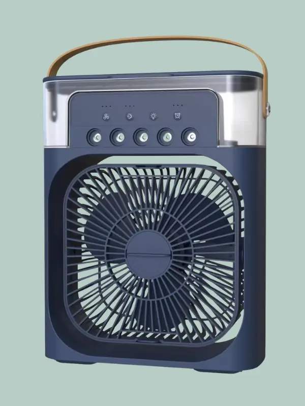 Sleek black Evox mini AC with 3 speeds