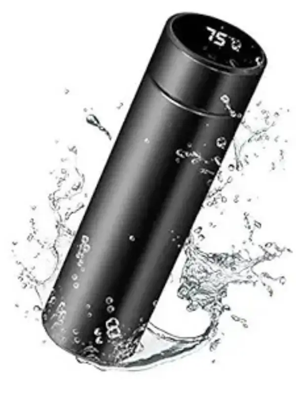 Touch screen flask for hot and cold drinks