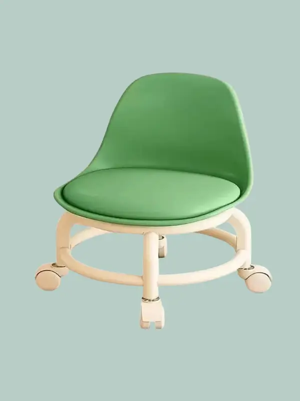 Lineva green transparent mini swivel chair front view