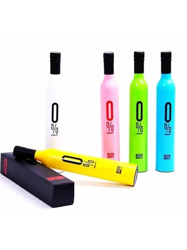 Trendy gift umbrella in unique wine bottle design