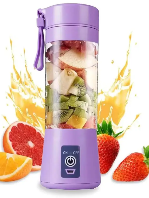 Violet PixelPush USB portable juicer blender with 6 blades