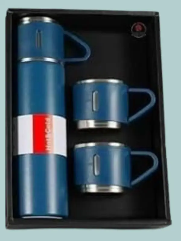 Leakproof navy blue Excellence stainless steel thermal bottle