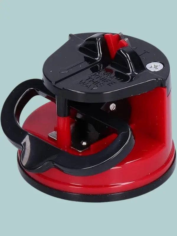 Evox mini knife sharpener with suction pad for kitchen use
