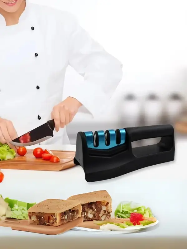 Manual knife sharpener tool for home and chef use by Evox
