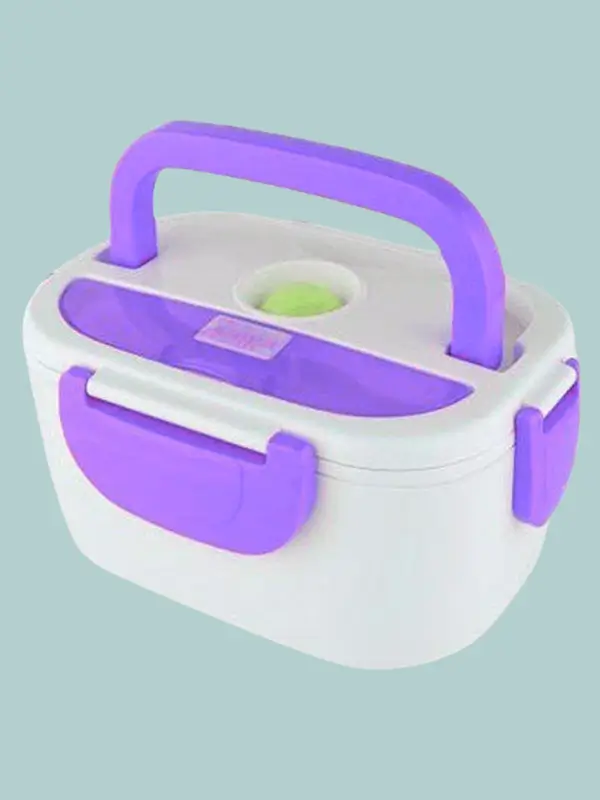 Purple colored food warmer tiffin for office and school